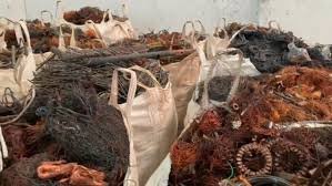 Polícia encontra 3 toneladas de fios e equipamentos furtados em depósito na Zona Oeste de Natal