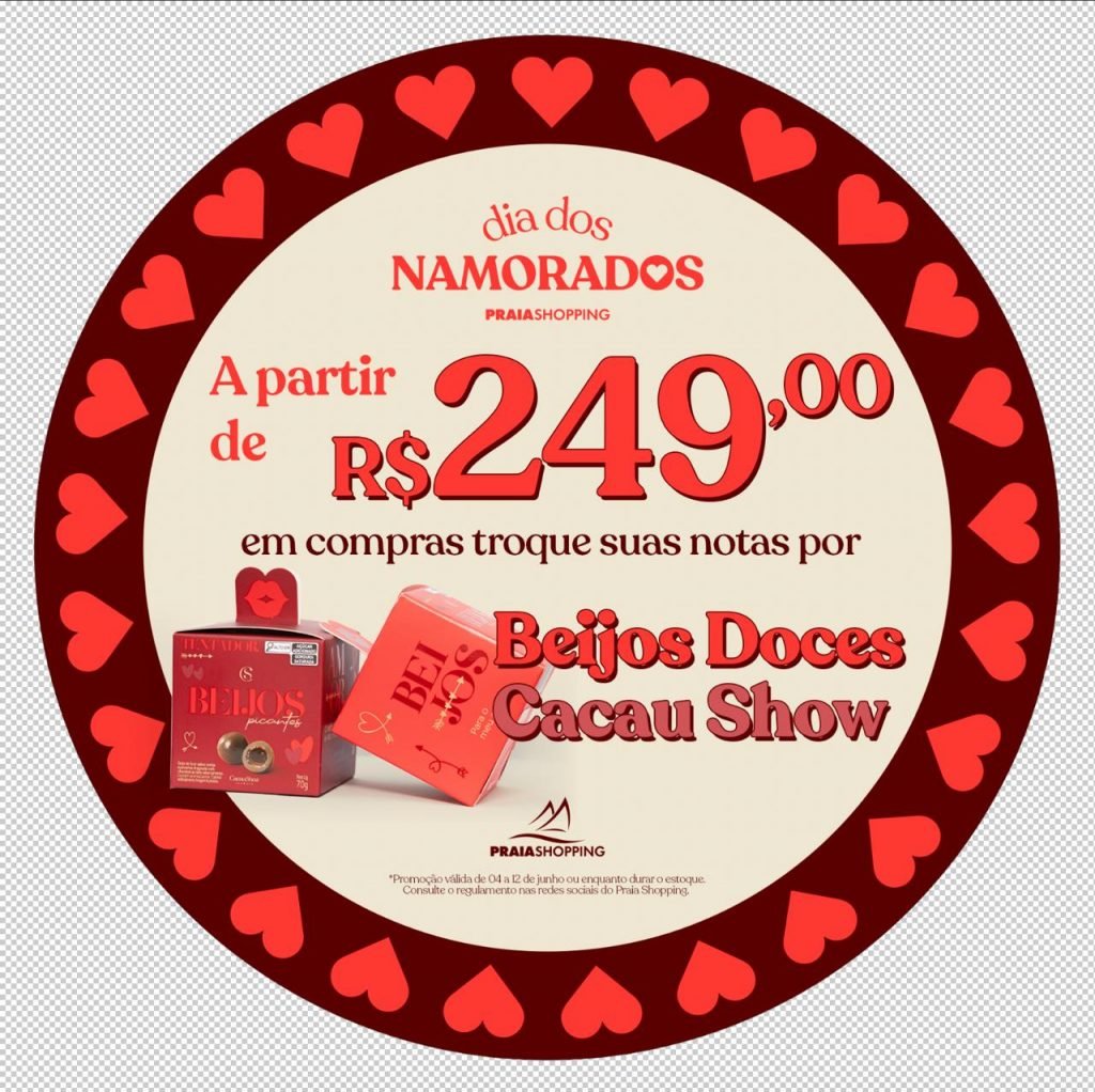 Praia Shopping celebra Dia dos Namorados com show especial gratuito