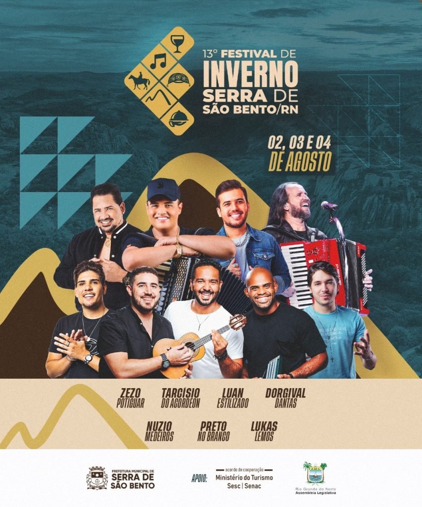 Festival de Inverno de Serra de São Bento anuncia atrações