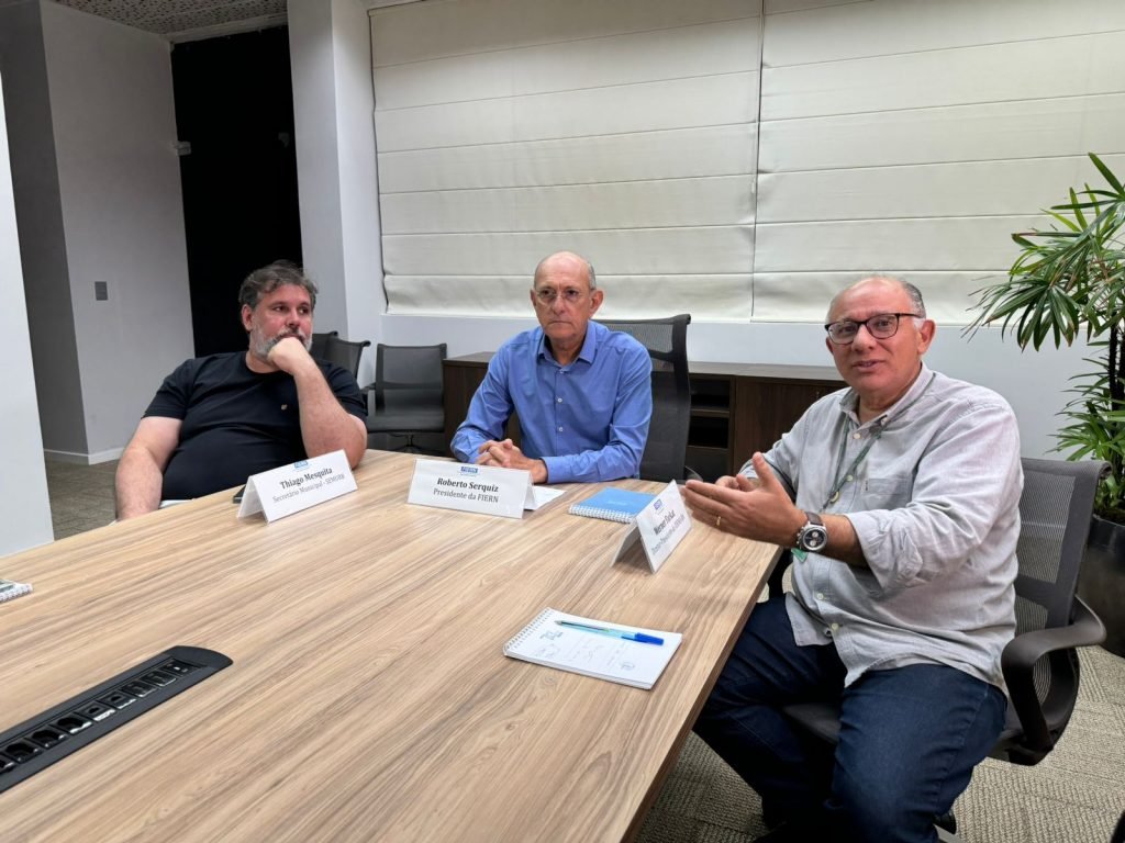 FIERN faz mediação em reunião técnica sobre obra de engorda da praia de Ponta Negra