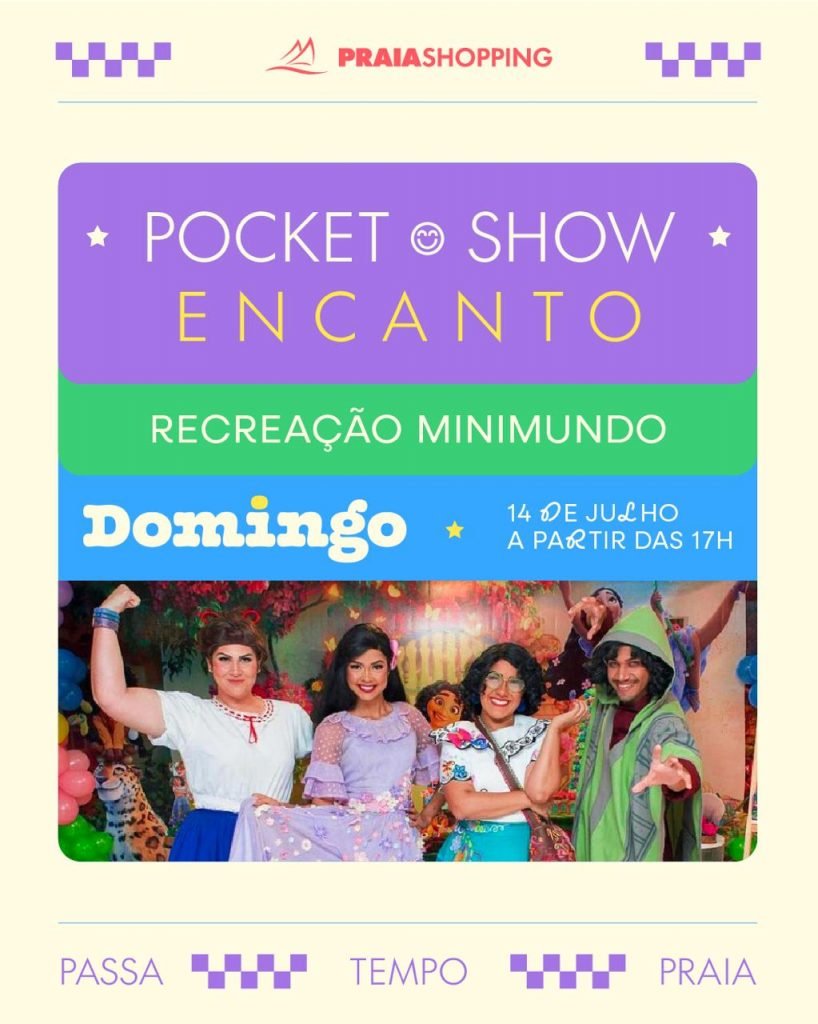 Férias com opções de lazer e diversão para a criançada