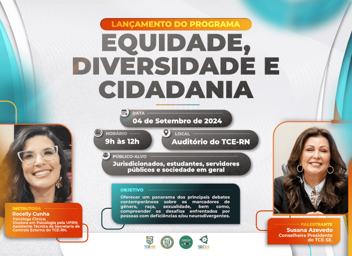 TCE lança programa Equidade, Diversidade e Cidadania