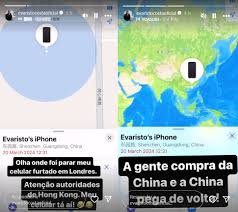 Celular roubado em Londres é rastreado na China