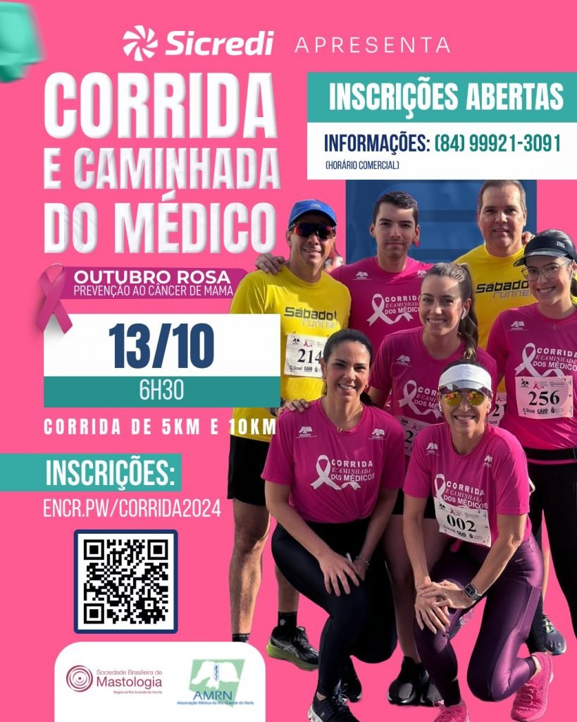 Contagem regressiva para a Corrida e Caminhada do Médico