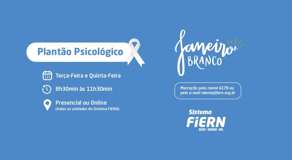 Sistema FIERN lança Plantão Psicológico para colaboradores; saiba como participar