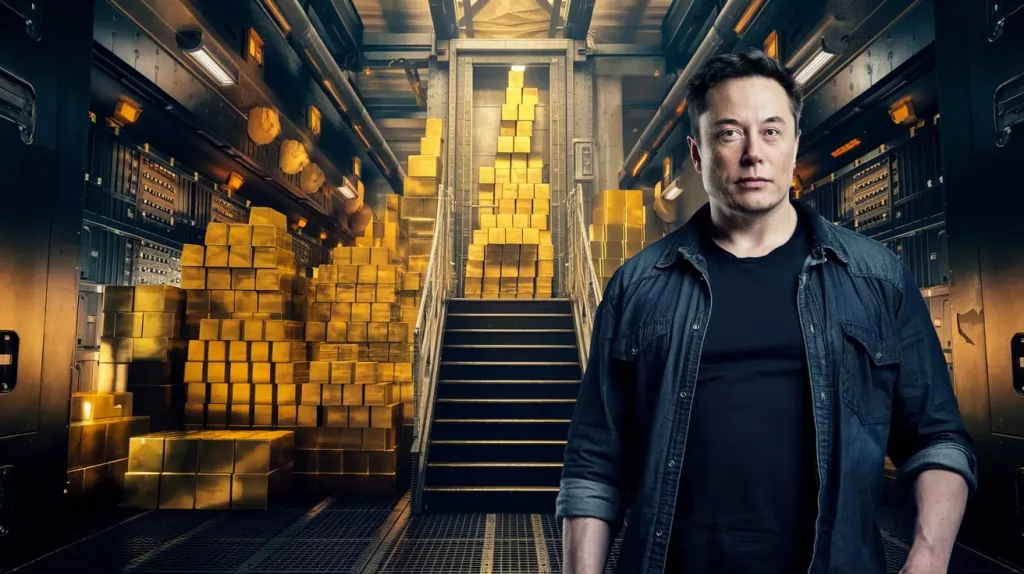 Elon Musk será o responsável por checar se super cofre nos EUA ainda guarda R$ 35 bilhões em ouro