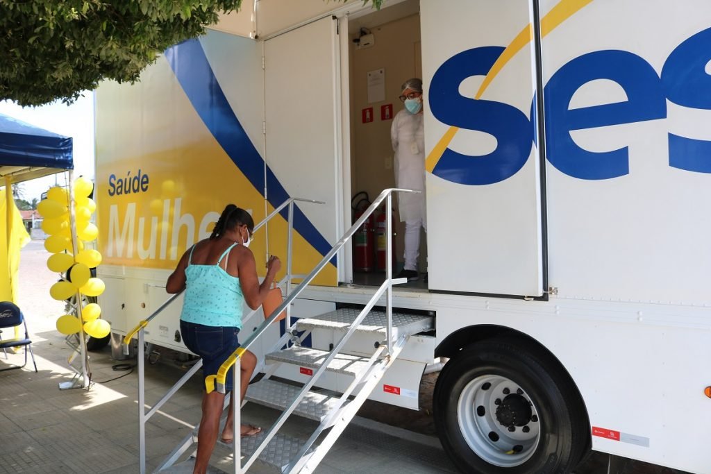 Unidade móvel do Sesc Saúde Mulher inicia atendimento gratuito em Nísia Floresta