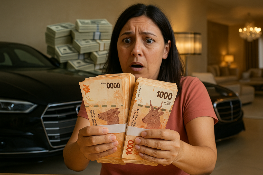 Mulher recebe por engano transferência de R$ 2,4 milhões e gasta tudo em 1 dia: fez 66 transferências, comprou um carro e distribuiu dinheiro para a família