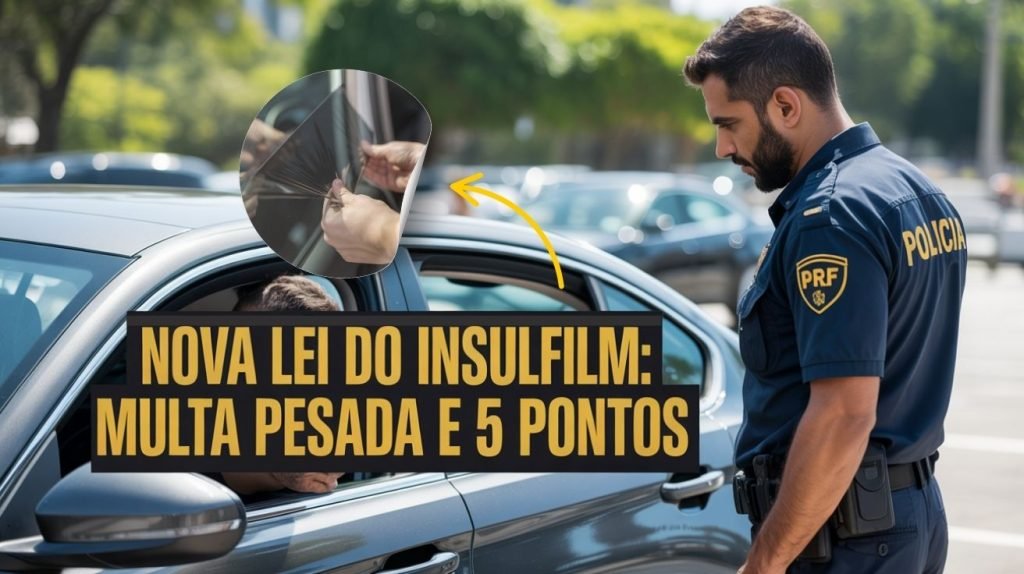 Nova regra do insulfilm: saiba como evitar multa pesada e 5 pontos na carteira
