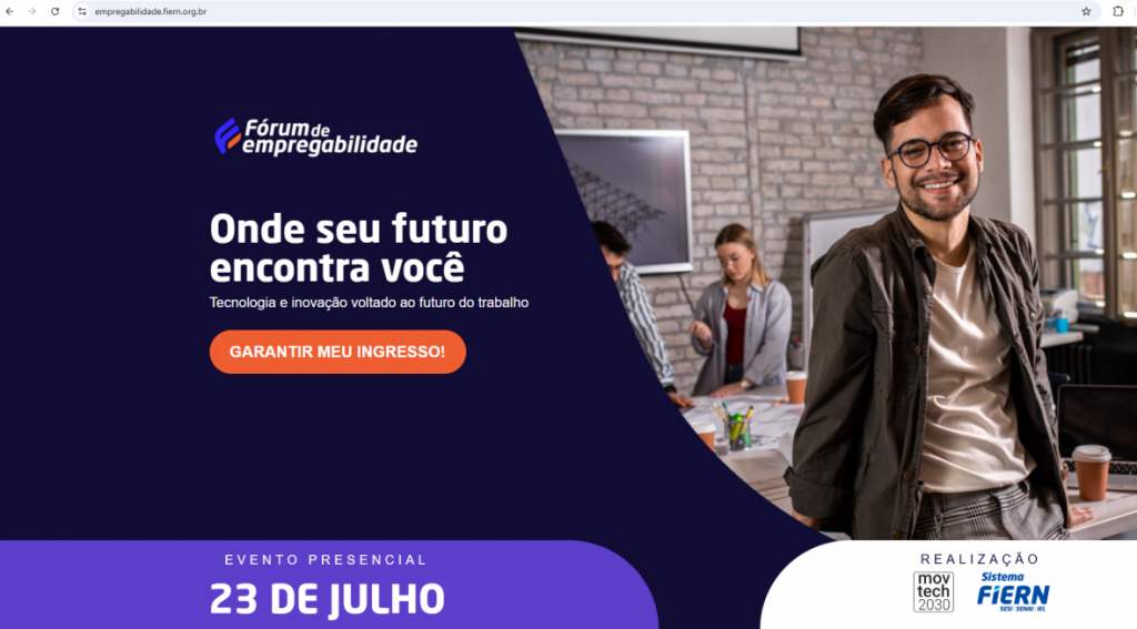 I Fórum de Empregabilidade do Sistema Indústria do RN será dia 23 de julho; veja a programação