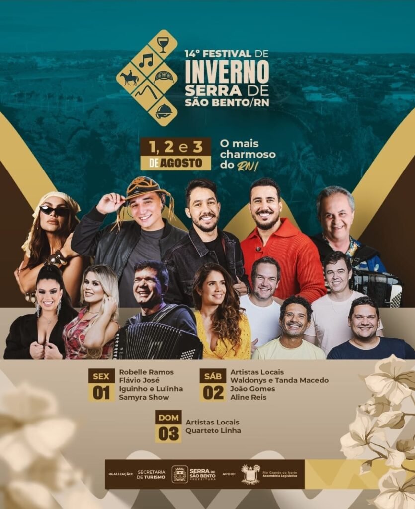 Serra de São Bento divulga programação completa da 14ª edição do Festival de Inverno