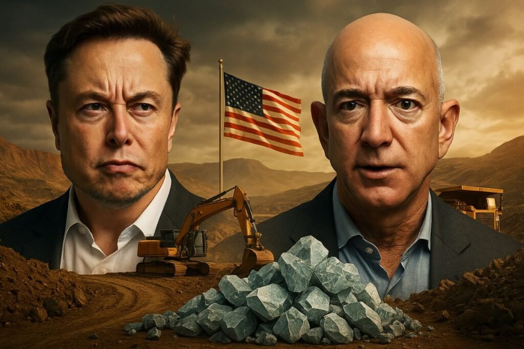 Avaliado em R$ 8 trilhões, Musk e Bezos travam disputa bilionária por supervulcão extinto nos EUA com 1,3 milhão de toneladas de lítio