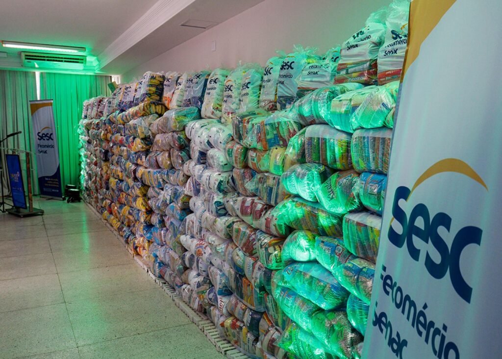 Sesc Mesa Brasil fará entrega de 14 toneladas em alimentos arrecadados no Garota VIP