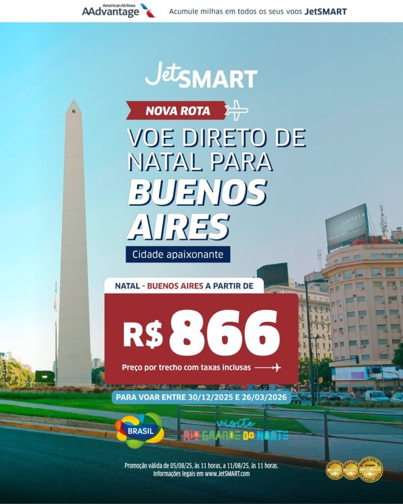 Natal Airport anuncia chegada da JetSMART ao Rio Grande do Norte