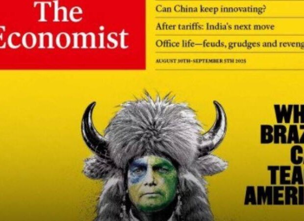 ‘The Economist’ põe na capa Bolsonaro de ‘Viking do Capitólio’