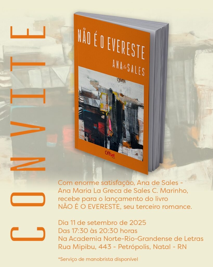 Ana de Sales lança “Não é o Evereste”, seu terceiro romance