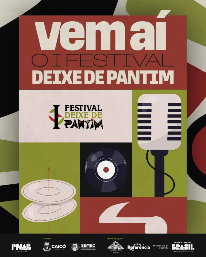 Festival Deixe de Pantim estreia em Caicó com música, arte e cultura popular