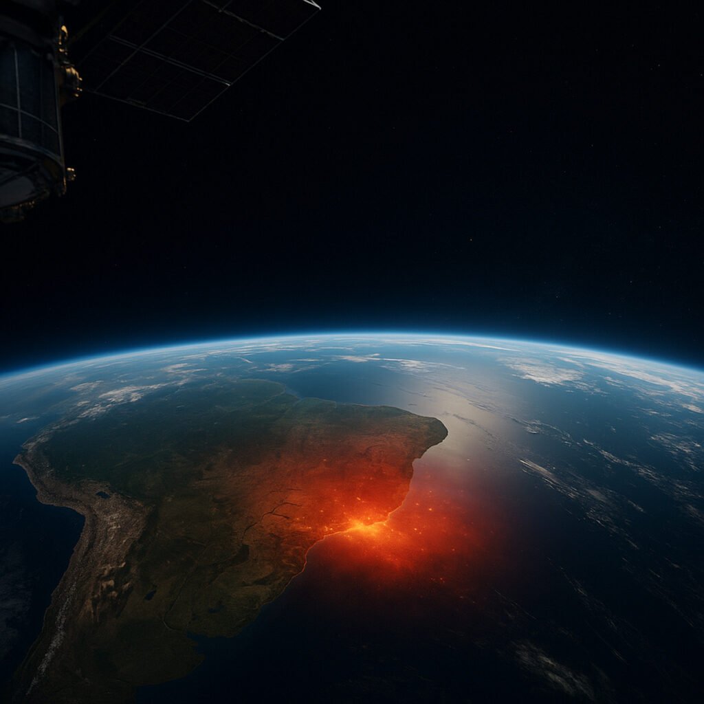 NASA mira o Brasil: anomalia magnética avança, assusta cientistas e ameaça sistemas de energia e navegação