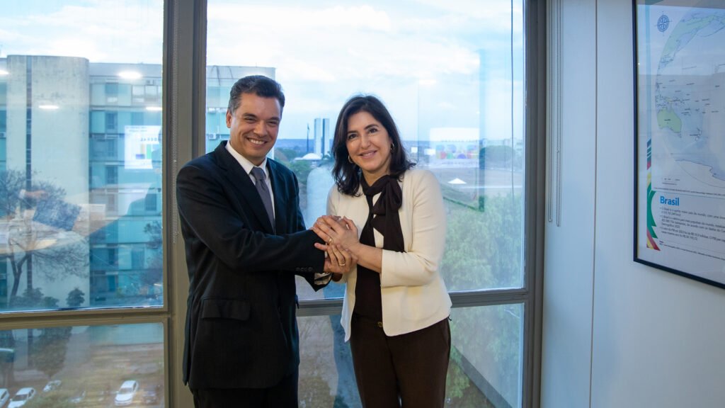 Walter Alves e ministra Simone Tebet discutem Orçamento e obras do PAC