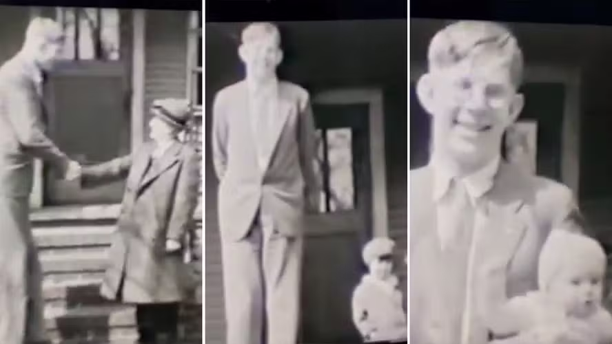 Homem mais alto da história aparece em filmagem rara de 1933 nunca antes vista