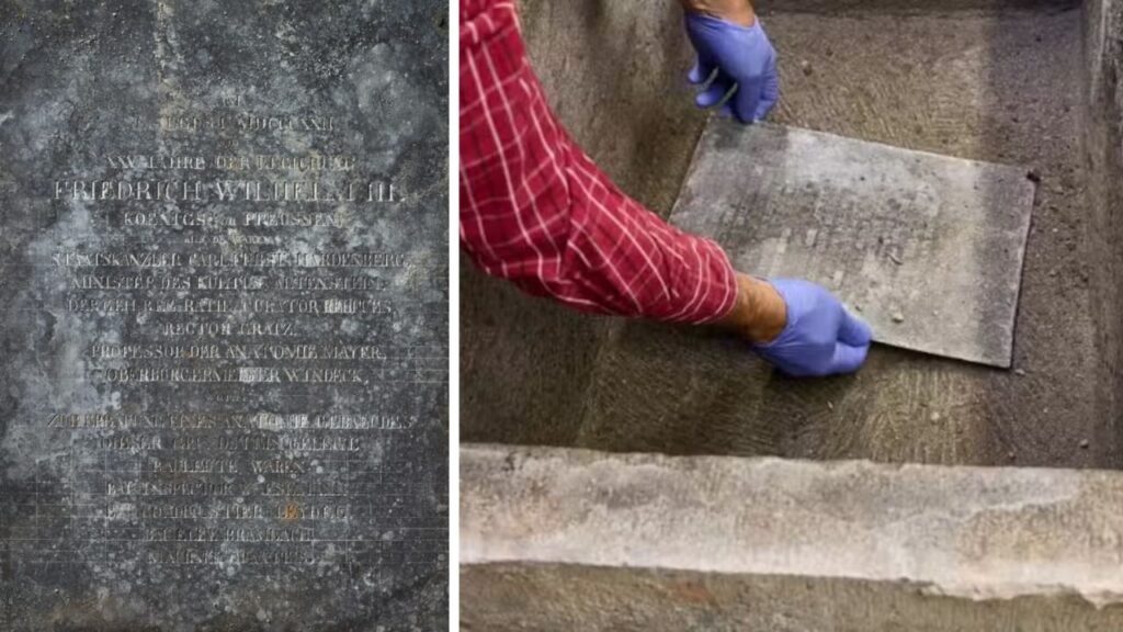O que há na ‘cápsula do tempo’ de 1822 recém-descoberta em escavações na Alemanha