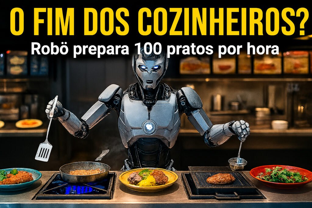 Cozinheiros com os dias contados? Robô-cozinheiro prepara 100 pratos por hora e já trabalha em redes de fast-food e em breve nos maiores restaurantes