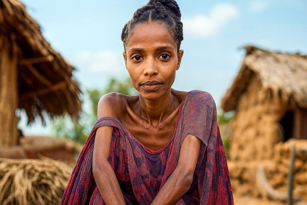 Com 26 anos, a jovem que não come e nem bebe há 16 anos desafia médicos, intriga sua aldeia, mantém saúde estável e confronta tudo que a ciência entende sobre o corpo humano