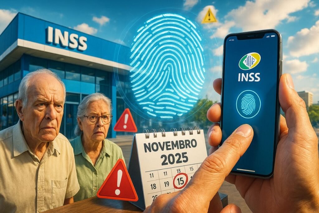 INSS muda regras e alerta: nova biometria obrigatória e falha na prova de vida podem bloquear benefícios já em novembro de 2025