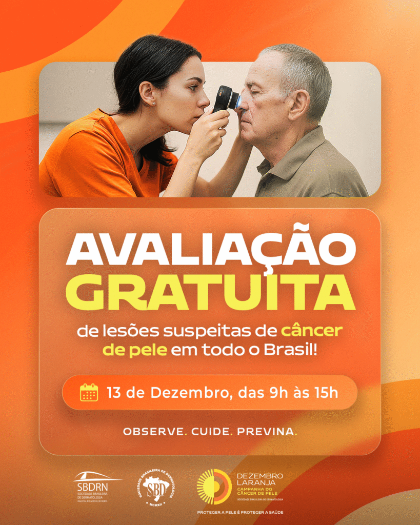 Campanha “Dezembro Laranja” traz ações de prevenção ao câncer de pele e atendimento gratuito à população
