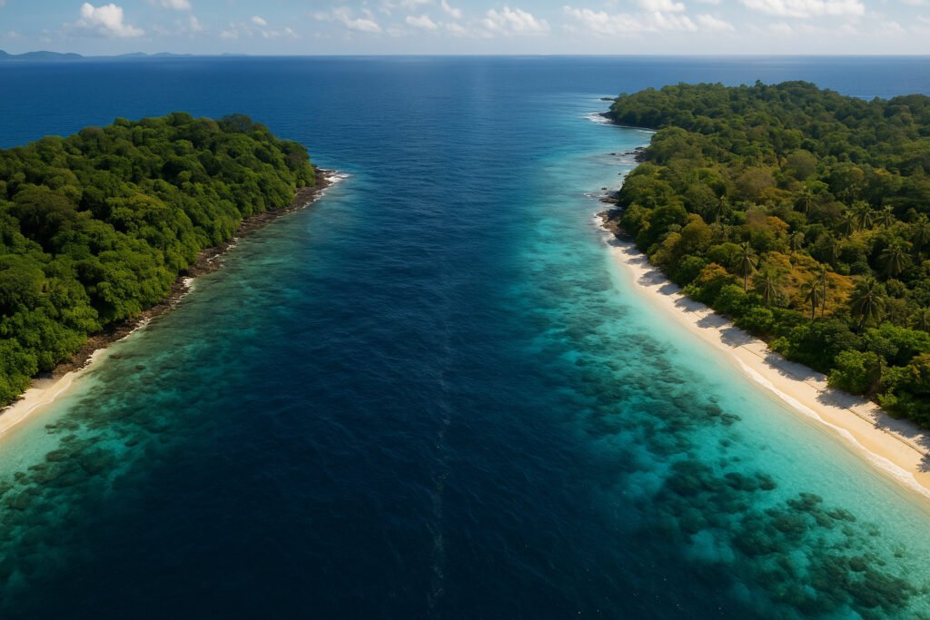 Existe uma linha invisível no meio do oceano onde NADA atravessa e que define o limite mais intrigante da biogeografia, enquanto ilhas coladas no mapa exibem ecossistemas incompatíveis