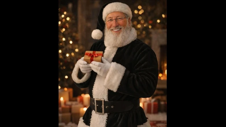 John Textor posta montagem vestido de Papai Noel com as cores do Botafogo: ‘Hora de trabalhar. Queremos mais um título em 2026’