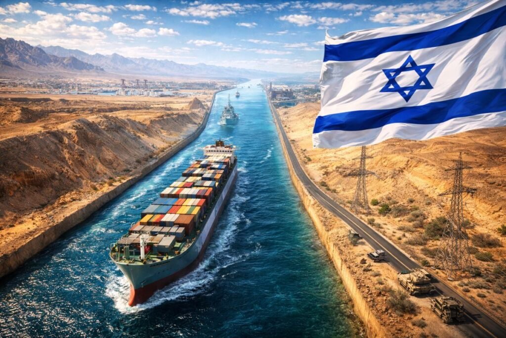 Israel planeja rasgar o deserto do Negev com o colossal canal Ben Gurion, desafiar o poder do Sué, criar uma rota oceânica onde nada vive e redesenhar a geopolítica mundial com o corredor militar, energético e econômico mais explosivo do século