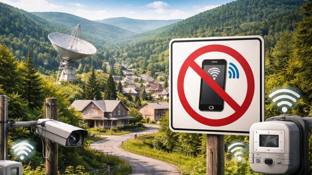 A cidade mais silenciosa do mundo, onde sinais de celular são proibidos, eletrodomésticos são monitorados e o isolamento tecnológico