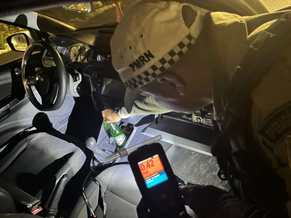 Prisões por embriaguez ao volante na Grande Natal disparam e chegam a 24% do total de 2025