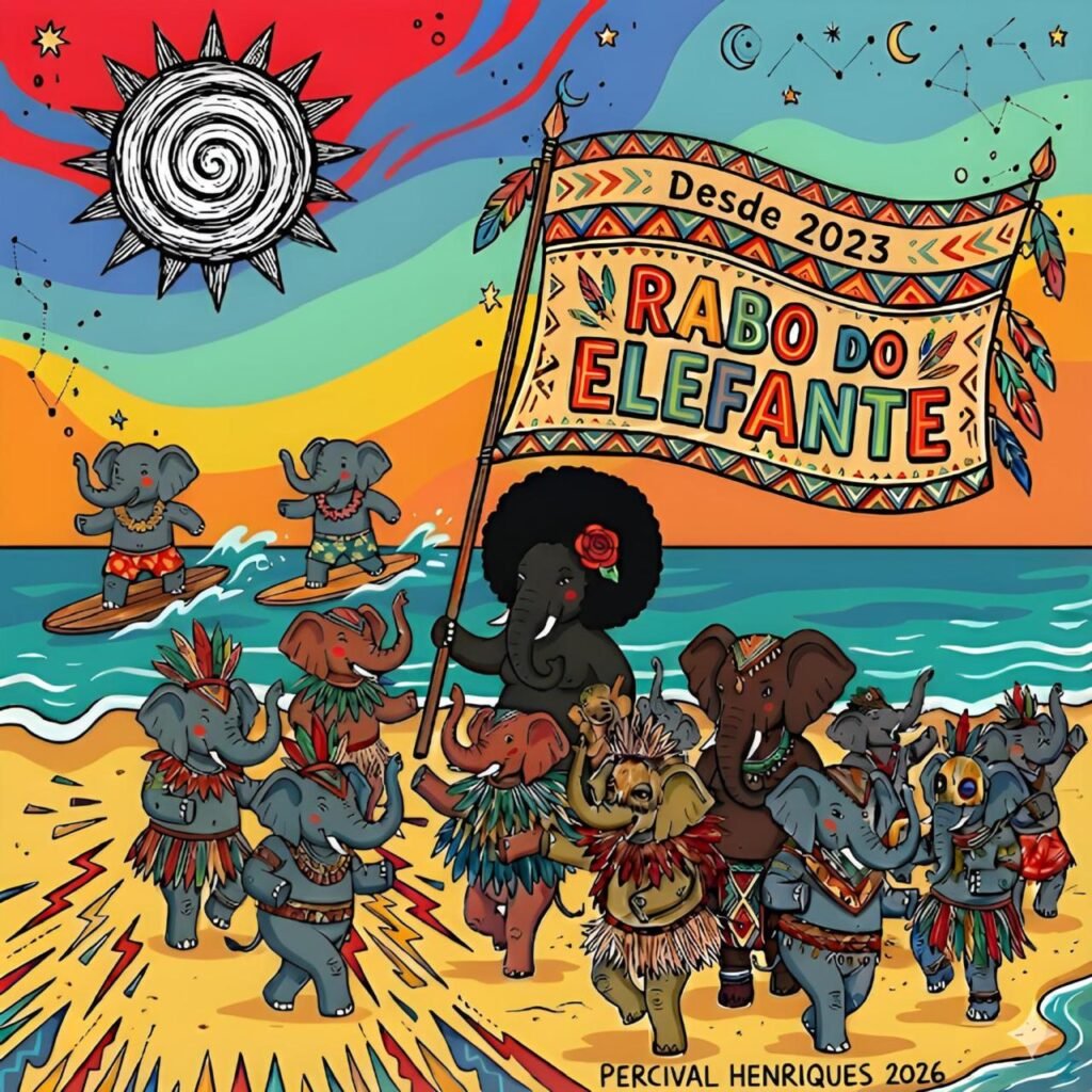 Bloco Rabo do Elefante reúne tradição, intercâmbio internacional e show musical em Baía Formosa