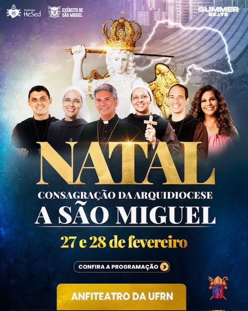 Natal receberá visita da imagem peregrina de São Miguel Arcanjo