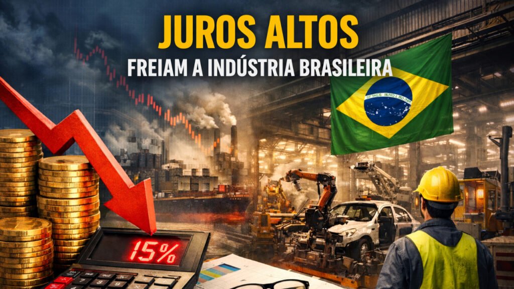 Indústria brasileira perde fôlego com juros altos e queda da confiança empresarial