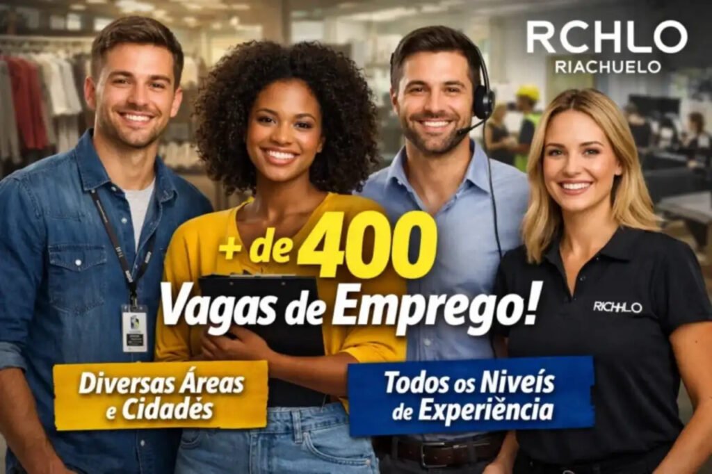 Riachuelo procura mais de 400 profissionais em vários níveis de experiência para preencher vagas de emprego em diferentes áreas e cidades brasileiras