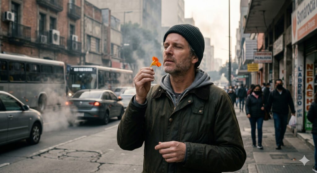 Cientistas alertam: poluição do ar pode estar apagando o olfato da população sem aviso, degradando a capacidade de sentir cheiros de forma lenta, cumulativa e praticamente imperceptível ao longo dos anos