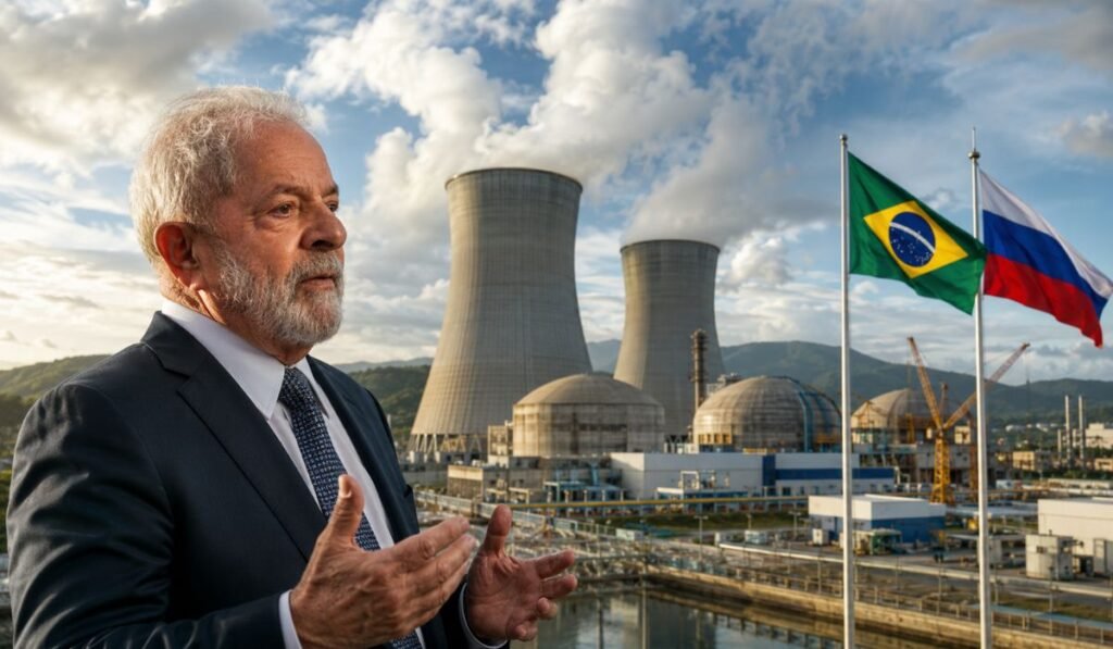 Rússia quer construir novas usinas nucleares no Brasil e negocia acordo com governo Lula para ampliar presença da Rosatom em projetos de energia atômica, pequenos reatores e tecnologia nuclear pacífica