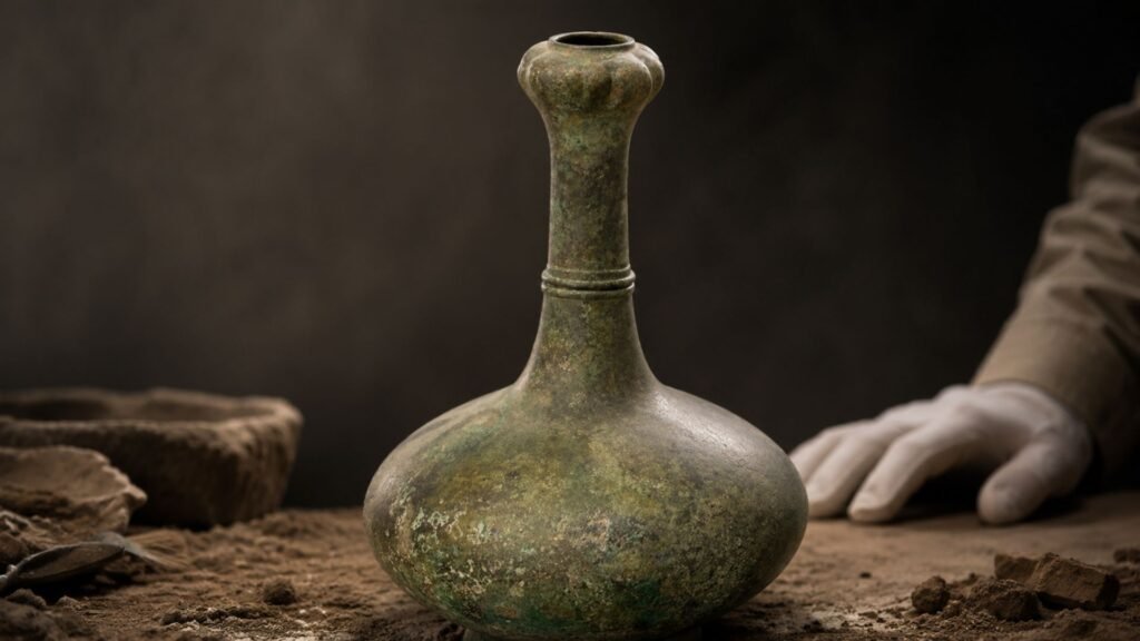 Arqueólogos abrem garrafa de bronze lacrada com pano e barro há 2.300 anos e encontram dentro a cerveja mais antiga já achada num túmulo da China