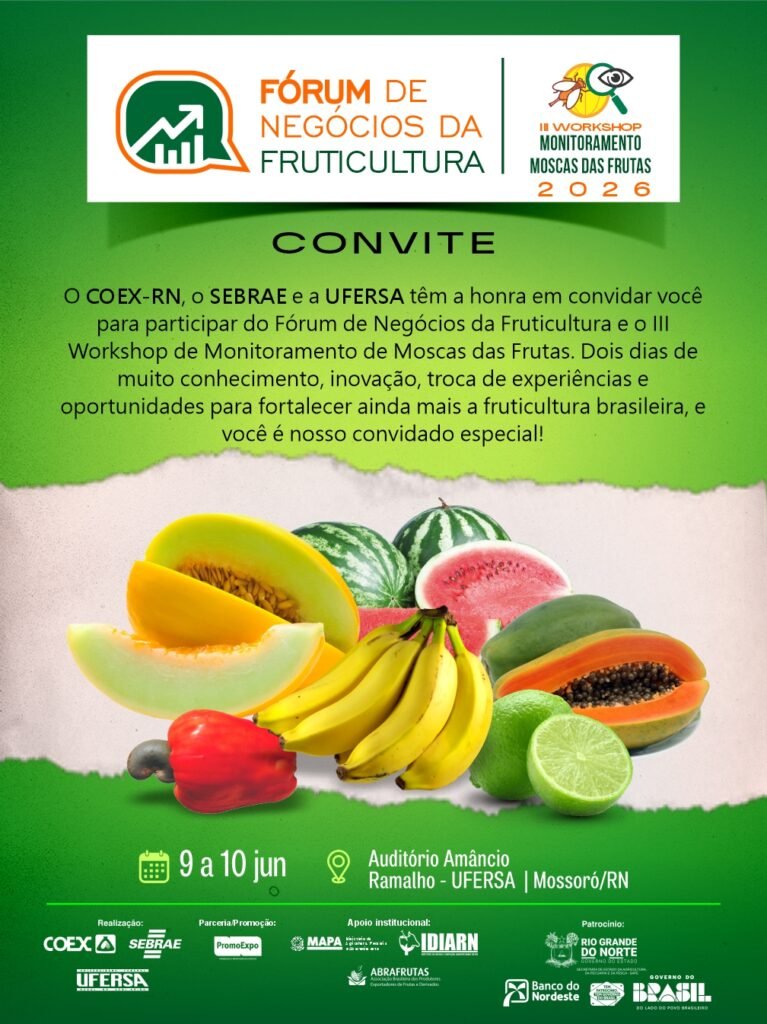 Começa nesta terça (9) o Fórum de Negócios da Fruticultura em Mossoró