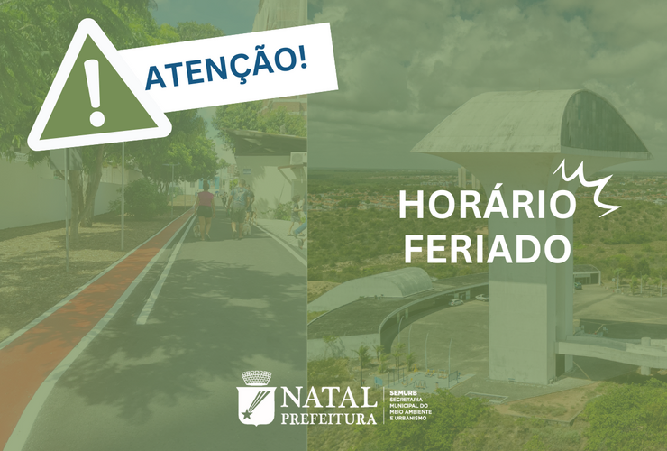 Funcionamento do Parque e Bosque no feriado de Corpus Christi