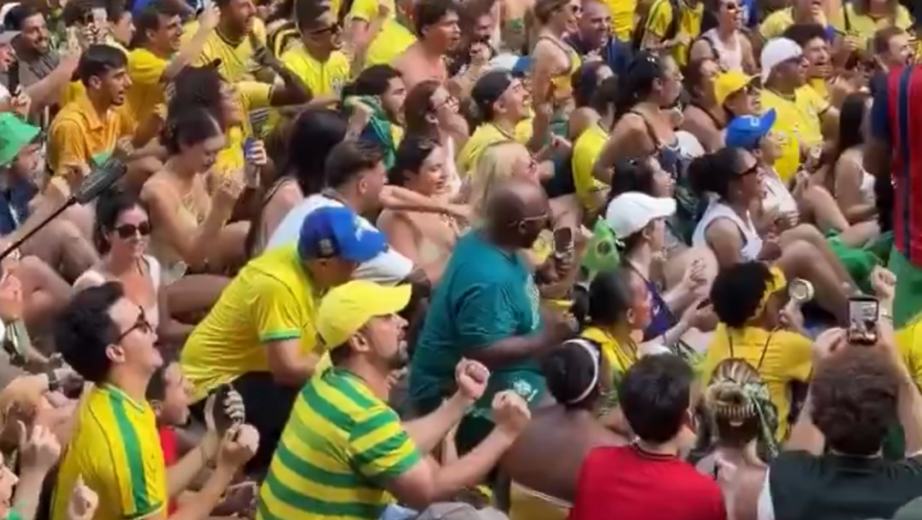 Copa do Mundo: brasileiros transformam remada viking em “créu” nos EUA