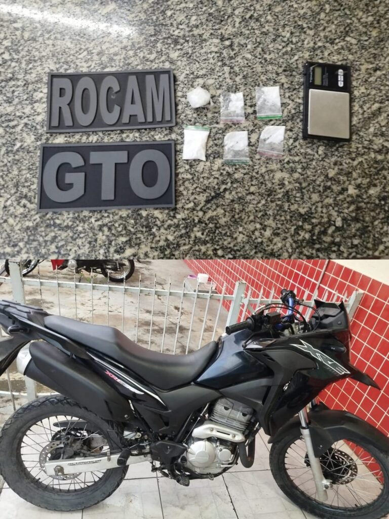 2º BPM recupera motocicleta e apreende cocaína na cidade de Mossoró/RN