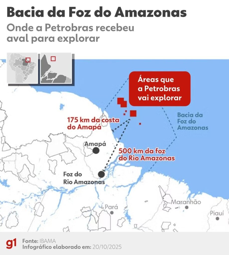Petrobras anuncia descoberta de petróleo na Foz do Amazonas