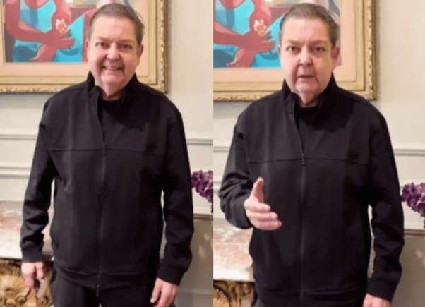 Faustão não consegue mais andar e esposa faz desabafo sobre saúde do apresentador