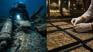 Empresa encontra no fundo do Atlântico 17 toneladas de moedas de ouro e prata avaliadas em US$ 500 milhões