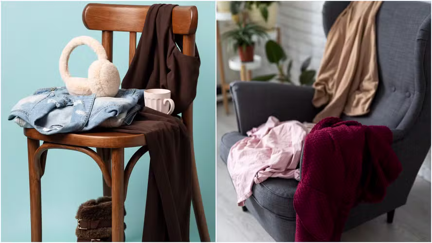 Tem uma cadeira cheia de roupas no quarto? Psicologia explica o que esse hábito revela