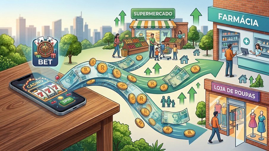 Fim das bets pode injetar bilhões em supermercados e farmácias